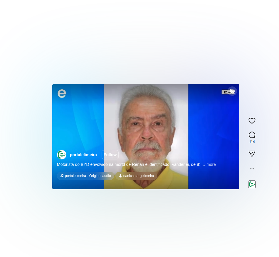 Reportagem do Portal eLimeira sobre a identificação do motorista